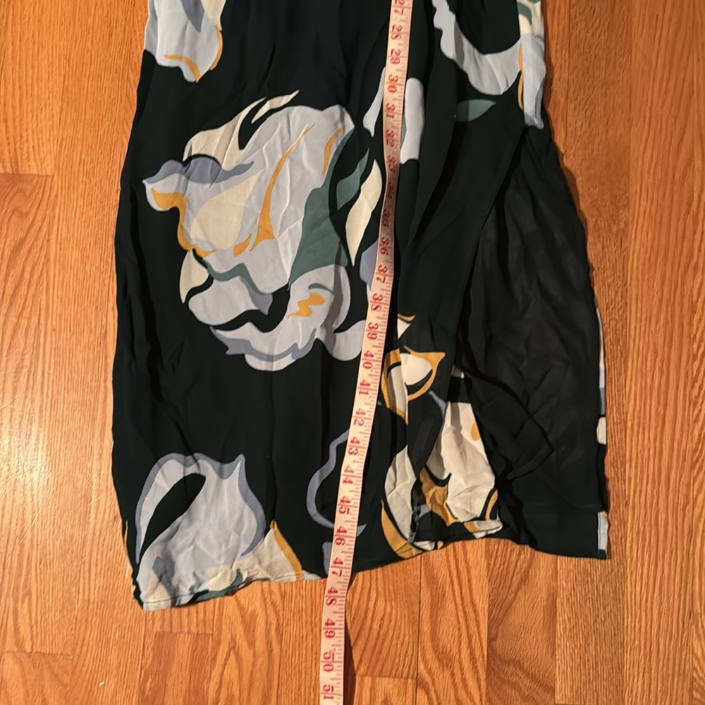 Reformation Black Floral Tie-Shoulder Midi Dress - Picture 10 of 10